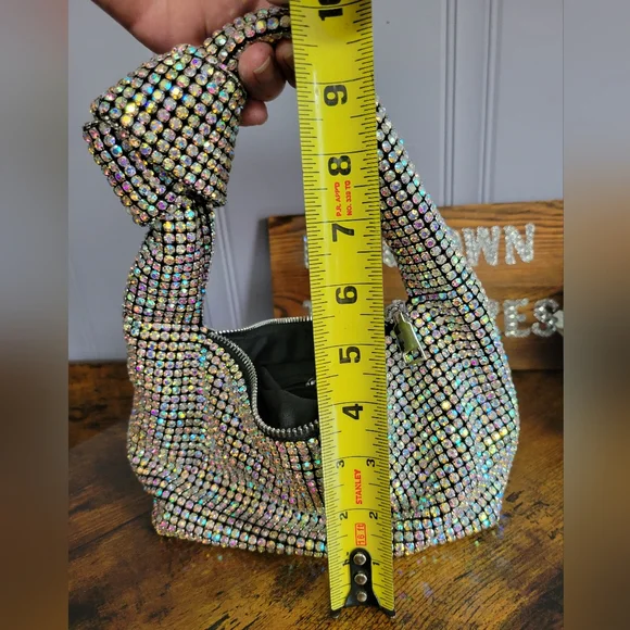 Like New Montana West Crystal Embellished Handbag aurora borialis - Picture 9 of 11